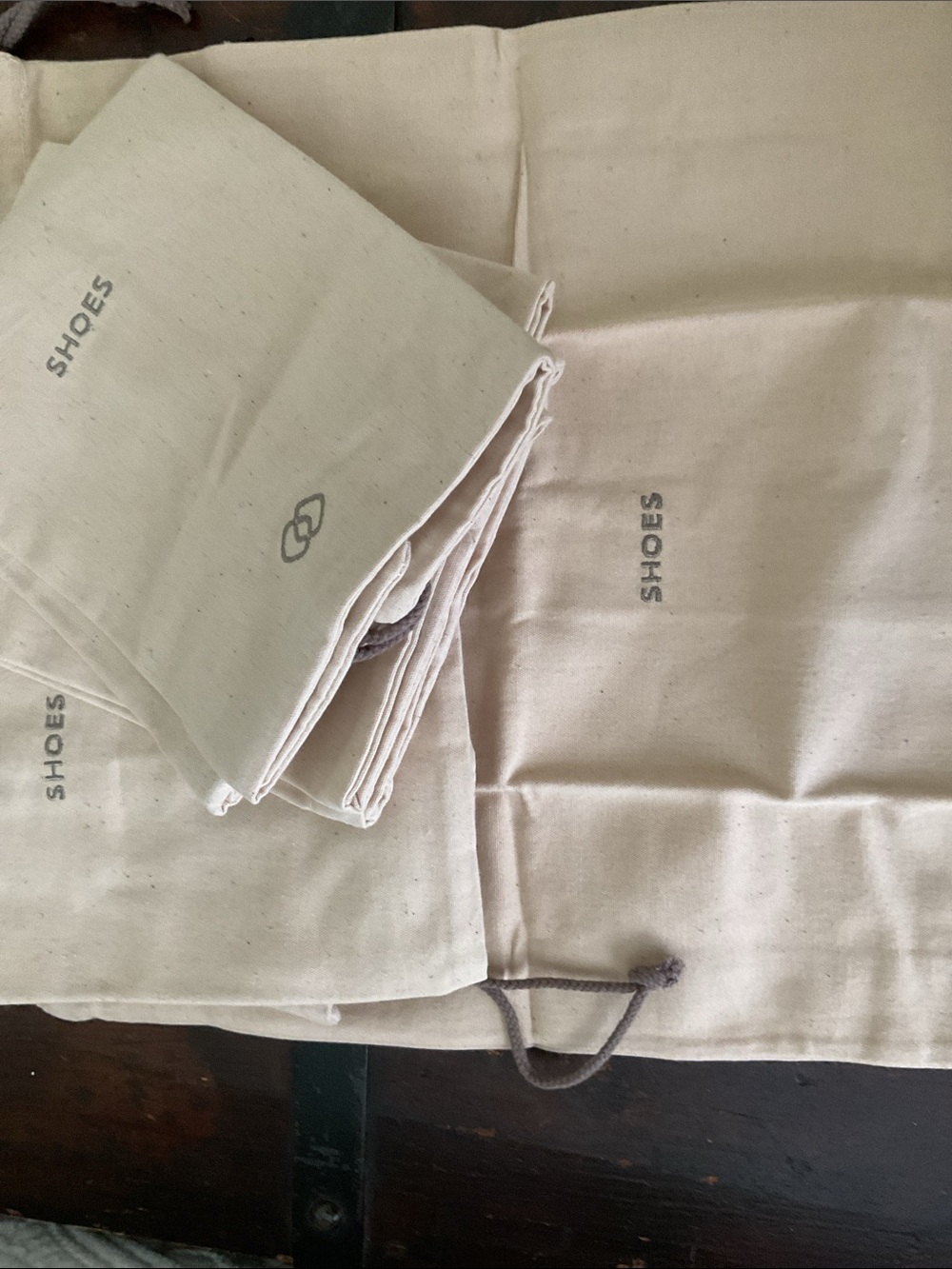 6 Dust Bags NWOT 13x15 Drawstring Shoes Handbags